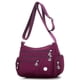 thumbnail image 5 of Qarigey Bolso de hombro para mujer, bolsa de almacenamiento con múltiples bolsillos y cremallera, bolsos cruzados para chicas jóvenes, Bolsas de mensajero y de hombro, 5 of 6