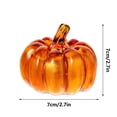 thumbnail image 3 of Halloween Pumpkin Decor, 7 Inch Artificial Fake Harvest Pumpkins for Outdoor Indoor,Lighted Pumpkin with Spooky Face Halloween Pumpkin Decorations Party Favor Gifts (Gold), 3 of 3
