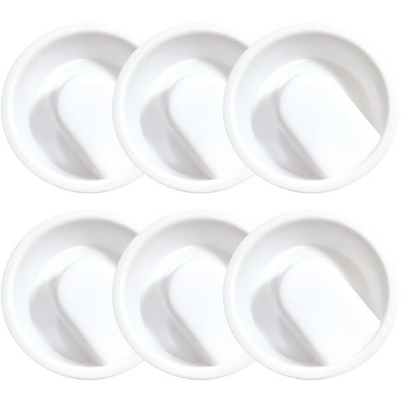 NICEXMAS 6Pcs Multi-Function White Pitcher Covers Sturdy Replaceable Lid for Home Water Carafe