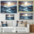 thumbnail image 4 of Designart "Glacier Glacial Majesty Painting II" Landscapes Floater Framed Wall Art Print, 4 of 7