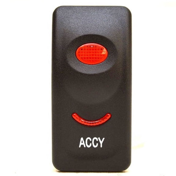 Carling Boat Rocker Switch Plate | Accessory Black Plastic Actuator