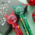 thumbnail image 2 of 1 ~ 10 piezas de bolígrafos de colores de dibujos animados de Papá Noel, árbol de Navidad, ciervo, bolígrafo, regalos de Feliz Navidad, papelería, herramienta de escritura para oficina, 2 of 5