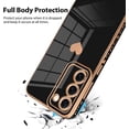 thumbnail image 3 of Samsung Galaxy S23 5G Case Love Heart 6D Plating Electroplate Luxury Elegant Case Camera Protector Soft TPU Shockproof Protective Corner Back Cover -Black, 3 of 5