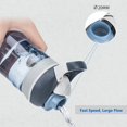 thumbnail image 4 of 26oz Grey Water Bottle No Straw, Clear Bottles with Handle Easy Carried, Wide Mouth AUTOSPOUT Leak Proof Locking Button Flip Up Lid, Suit Sports School Travel Office Gym etc., 4 of 8