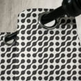 thumbnail image 4 of Ambesonne Black and White Grommet Curtain, Rounded Circles, 50" x 63", Black Off White, 4 of 6