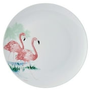 Studio Nova Flamingo Haven 12 Piece Porcelain Dinnerware Set White