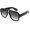 Black, variant on Retro 70s Inspired Aviator Eyewear for Men and Women, Double Bridge Square Frame, Bold  Design K7123