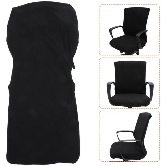 HEMOTON Armless Chair Slipcover for Office Chair, Computer Chair Back Protector Cover, and Easy to Clean
