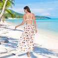 thumbnail image 7 of FORMRS Womens Long Sarong Beach Wrap Semi-Sheer Bikini Skirt Bathing Swimsuit Cover Up, Minimalist Geometric Pattern, 7 of 7