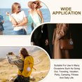thumbnail image 7 of Uxcell Mini Backpack Keychain for Women, Cute Flower Rhinestone Pendant Bag PU Leather Gray, 7 of 7