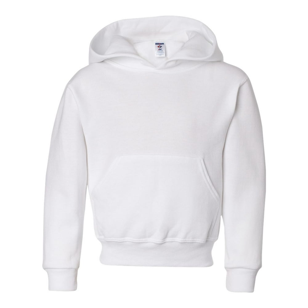 JERZEES - Russell Basic Youth Jerzees 50/50 Hoodie 996Y White M ...