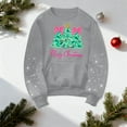 thumbnail image 2 of Kaprioy Sweatshirts For Women Xmas Tree Christmas Graphic Fall Fashion Wimter Clothes Crewneck Pullover Long Sleeve Raglan Top Grey, XXL, 2 of 7