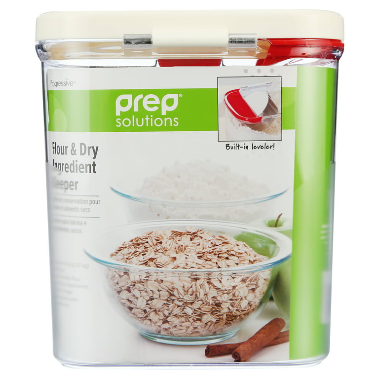 Progressive Prepworks Flour Keeper, 3.8-Quart Plastic Food Storage Container