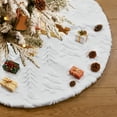 thumbnail image 3 of Sanmadrola Christmas Tree Skirt White Plush Skirts Christmas Decorations Indoor Xmas Ornaments Holiday Decor for Party, 48in, 3 of 8
