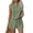 16#Green, variant on Women's Linen 2 Piece Outfits Striped Crew Neck Tank Top and Wide Leg Shorts Set Deep Red S