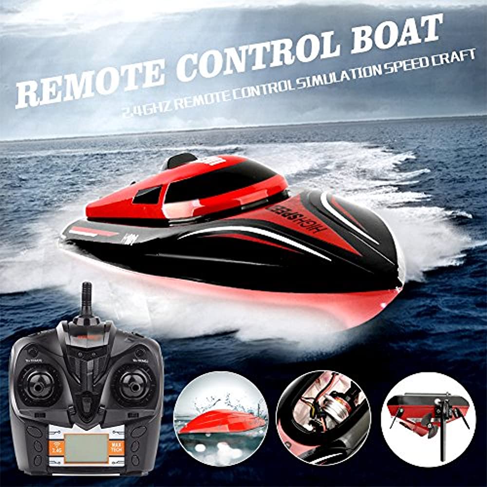 FMT H101 2 4G Remote Controlled 17 Inch Over Size 25KM H 180 Degree Flip High Speed Electric RC Racing Boat for Pools Lakes and Outdoor Adventure