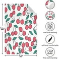 thumbnail image 3 of Dreamtimes Soft Absorbent Reusable Kitchen Towels, Set of 4|28x18 in, Cartoon Red Cherry Dining Kitchen Living Room Tea Towels Dish Towels Decorative Towels, 3 of 7