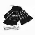 thumbnail image 4 of AWZXDE USB Powered Fingerless Knitted Warming Gloves for Indoor Winter Comfort and Typing Black, 4 of 9