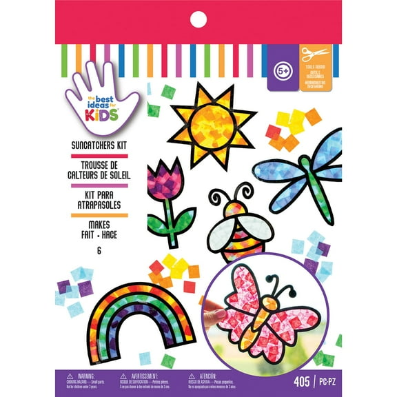 American Crafts Best Ideas For Kids Craft Kit-Suncatchers, Makes 6