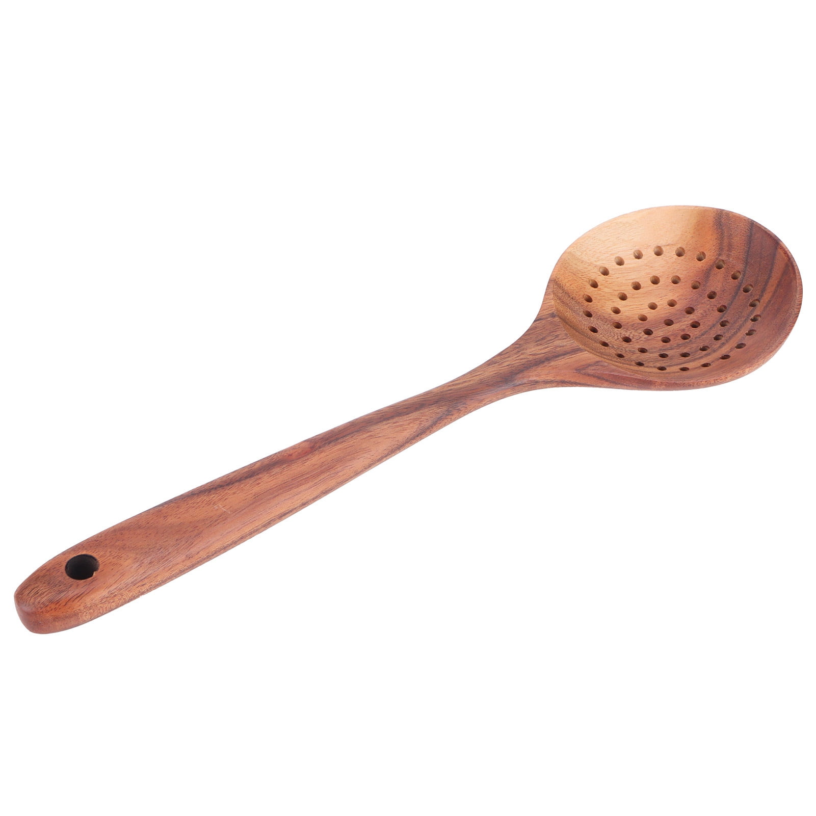 FitBest Slotted Spoon Wooden Long Handle Skimmer Scoop Kitchenware