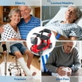 thumbnail image 4 of GLIDEZONE 4 Wheels Mobility Scooter with Charger & Basket for Seniors, Electric Powered Folding Wheelchair Device with 35 Miles for Travel, 4 of 7
