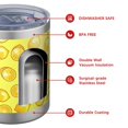 thumbnail image 4 of 12oz Tumblers Yellow Lemon Slices Yellow Pattern Vacuum Insulated Stainless Steel Travel Tumbler Cups Mug with Lid and Straw for Beer,Coffee,Beverages with Cleaning Brush for Cold & Hot Drinks, 4 of 5