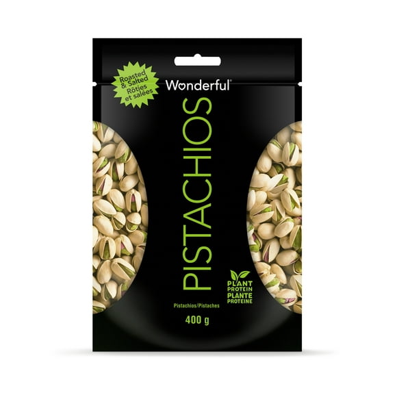 Pistaches rôties et salées de Wonderful Pistaches, 400 g Pistaches rôties salées