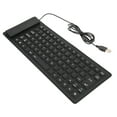 thumbnail image 1 of Folding Silicone Keyboard, Foldable Silicone Keyboard Plug and Play 85 Keys Foldable Design  For Desktop Black, 1 of 8