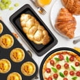 thumbnail image 2 of 5-Piece Black Nonstick Carbon Steel Bakeware Set for Oven Kitchen Baking, 2 of 5