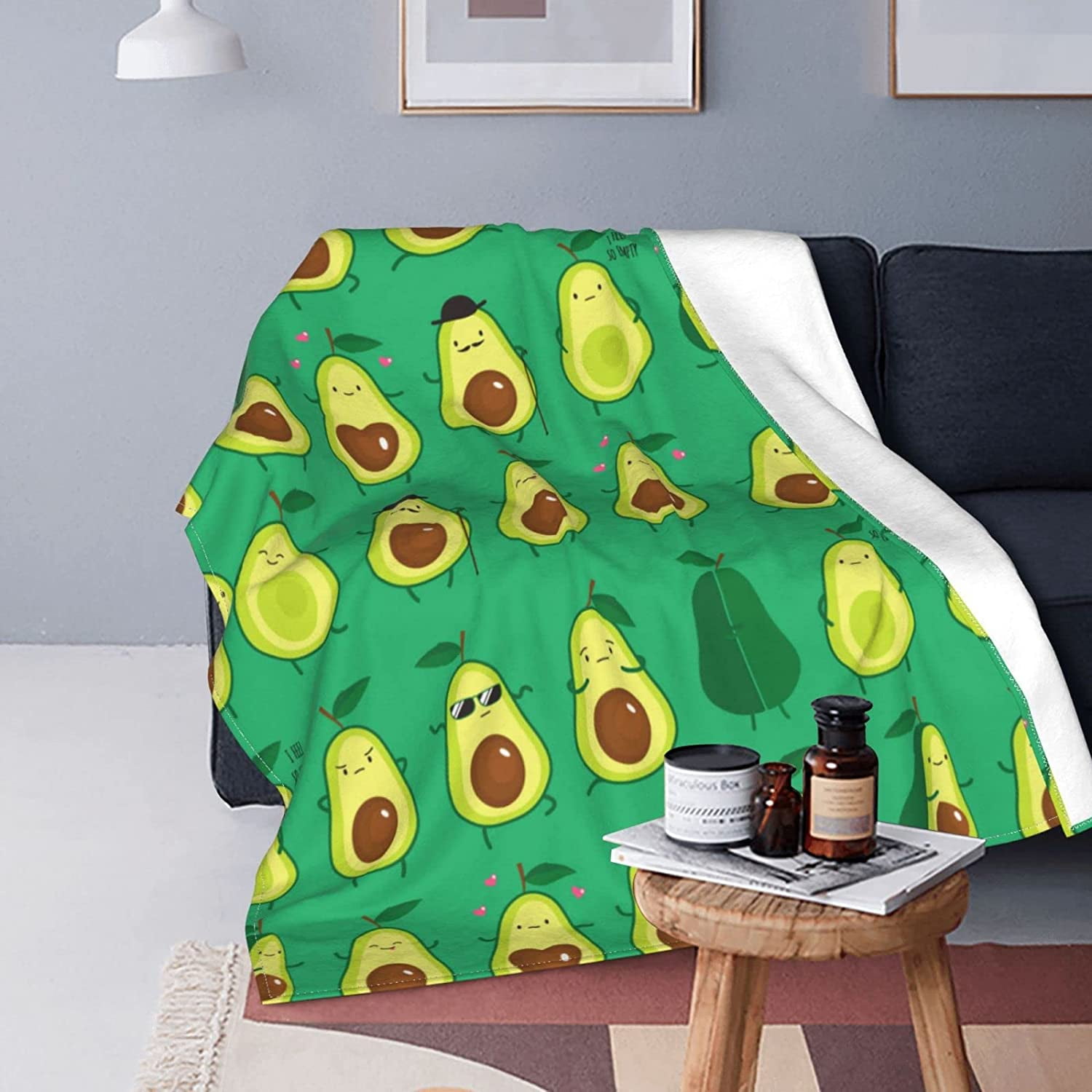 GDAKE Cute Cartoon Square Frog Blanket Soft Cozy Throw Blankets