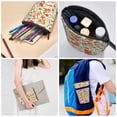 thumbnail image 5 of Xecao Fruits Peach2 Print Telescopic Pencil Bag Pen Holder Pop Up Stationery Case Stand-up Retractable Transformer Bag Standing Organizer, 5 of 6