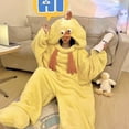 thumbnail image 4 of Onesies de una pieza para mujer, pijama de franela, mono de dibujos animados, ropa de dormir para pareja, 4 of 5