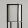 thumbnail image 4 of Adesso Murray Three Drawer Shelf Lamp in Black PVC Veneer on MDF with a Off-white Shade, 4 of 4