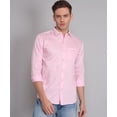 thumbnail image 4 of Fancy Fabulous TryBuy Premium Pink Solid Cotton Dress Shirt for Men, 4 of 8