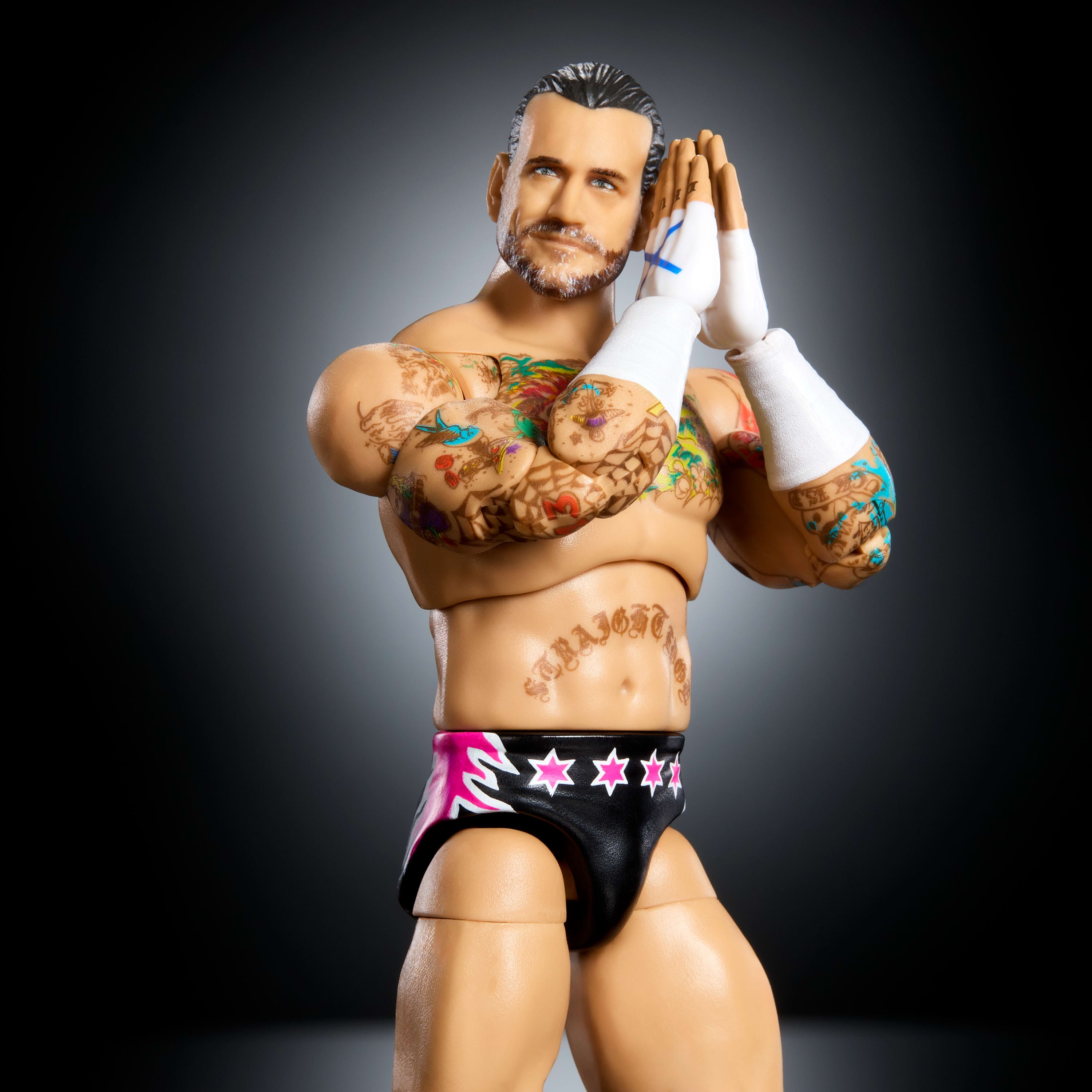 WWE-Figurine articulée Ultimate CM Punk-15cm avec accessoires