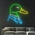 thumbnail image 5 of Handmadetneonsign Mallard Duck Gentleman Neon Light, Duck Man Led Light, Mallard Man Led Sign, 5 of 5