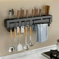 thumbnail image 4 of RKSTN Storage Hanger Stainless Steel Multi-function Knife Block Wall-mounted Knife For Home Kitchen Utensil Knife Block Set, 4 of 8