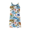 thumbnail image 5 of VBTAPA Beach Dresses for Women 2025 Trendy Summer Sleeveless Mini Sundresses Hawaiian Floral Printed Swimsuit Coverup Dress Limited Time Sales Multicolor XXL, 5 of 7