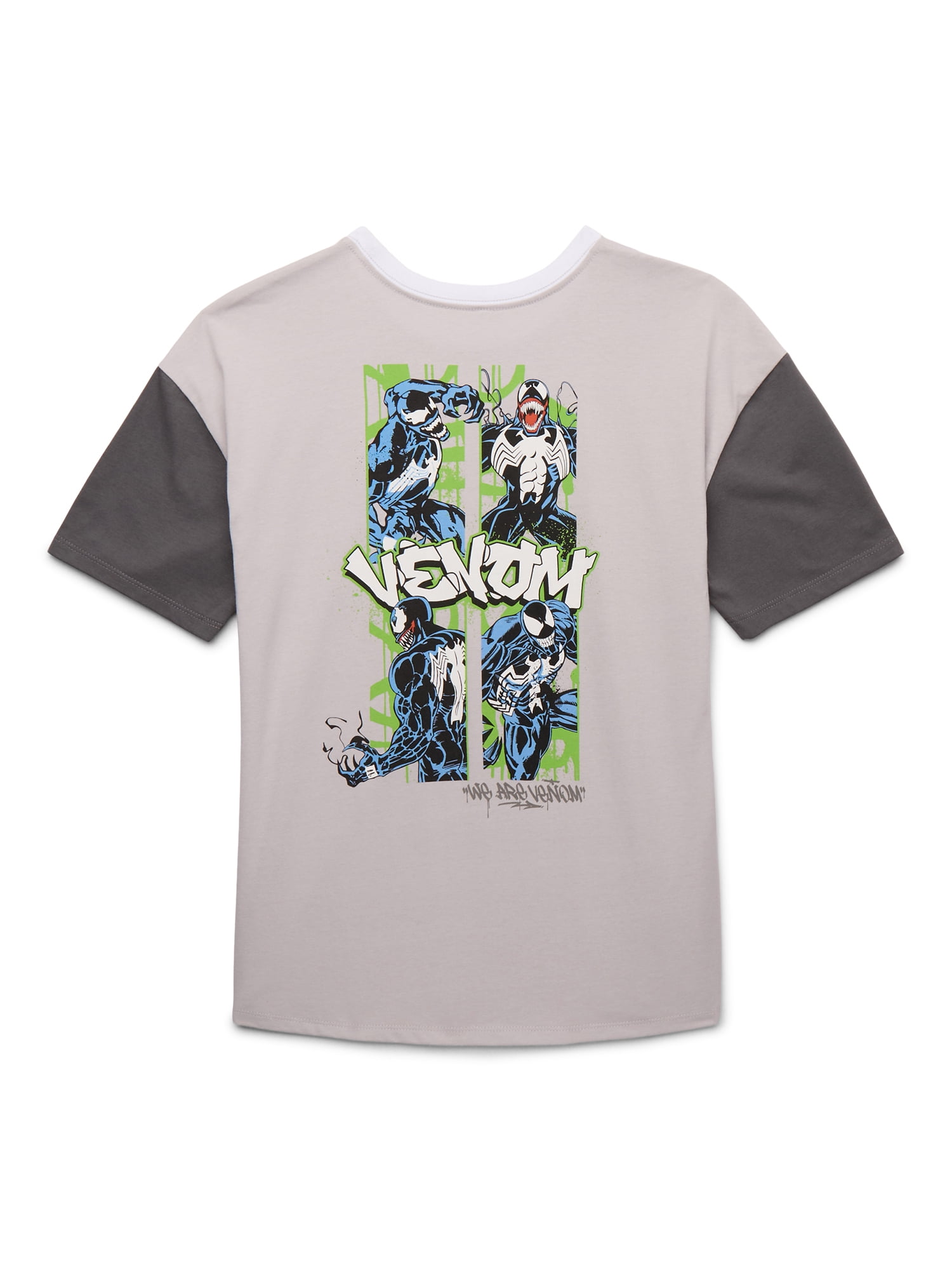 Venom Boys' Front Back Graphic Tee with Short Sleeves, Sizes 4-18