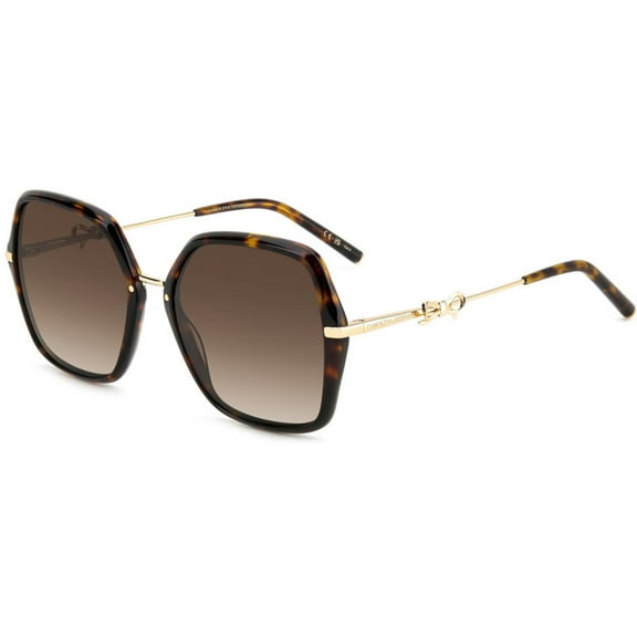 CAROLINA HERRERA Sunglass frames HER 0217/S WOMAN 57.000/19.000/145.000 LVL BROWN HAVANA GOLD