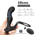 thumbnail image 4 of 1pcs Male Cock ring vibrator wireless remote control Butt plug delayed ejaculation sex toy oso de fresa Electrónica, 4 of 5