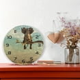 thumbnail image 6 of SKYSONIC Elephant Sitting Wall Clock 10 Inch Silent Non Ticking Round Clock Oil Painting Clock Easy to Read Clock for Living Room Bedroom Bathroom Home Decor, 6 of 7