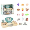 Toy Cash Register,Food Toys,Play Restaurant For Kids,Toys Pretend Play Cash Register With Play Food,Store Cashier,Fast Food Playset Pre-School Gift For Kids,Toddlers,Boys,And Girls