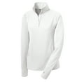 thumbnail image 7 of Yellow Rooster Women's Sport Wick Stretch 1/2 Zip Pullover White XS, 7 of 7