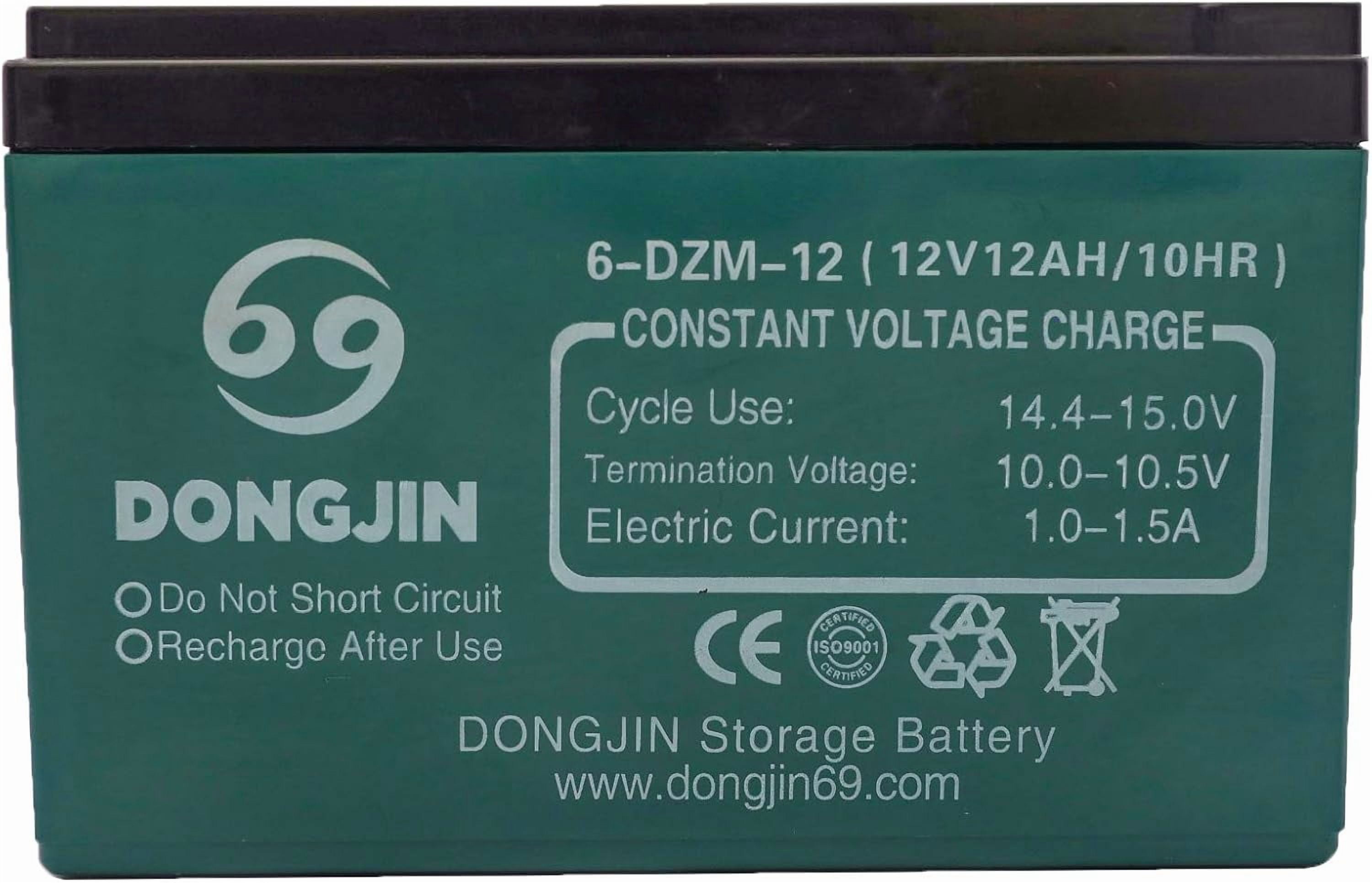 2PCS 12V 12Ah 6-DZM-12 Battery for Electric Bike Scooter Go Kart