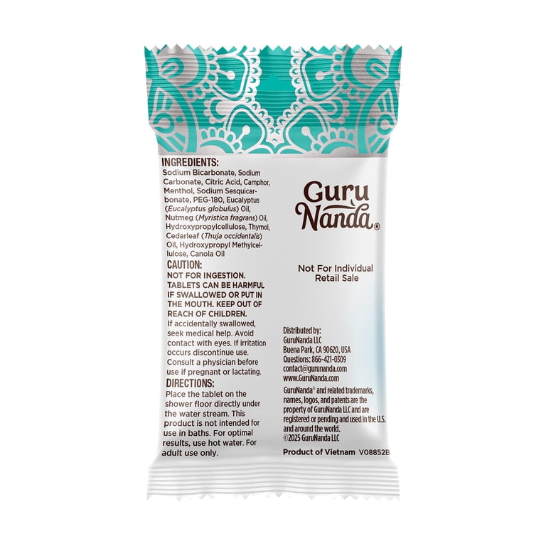 GuruNanda Eucalyptus Vapor Shower Tablets, 10 Wrapped photo 4