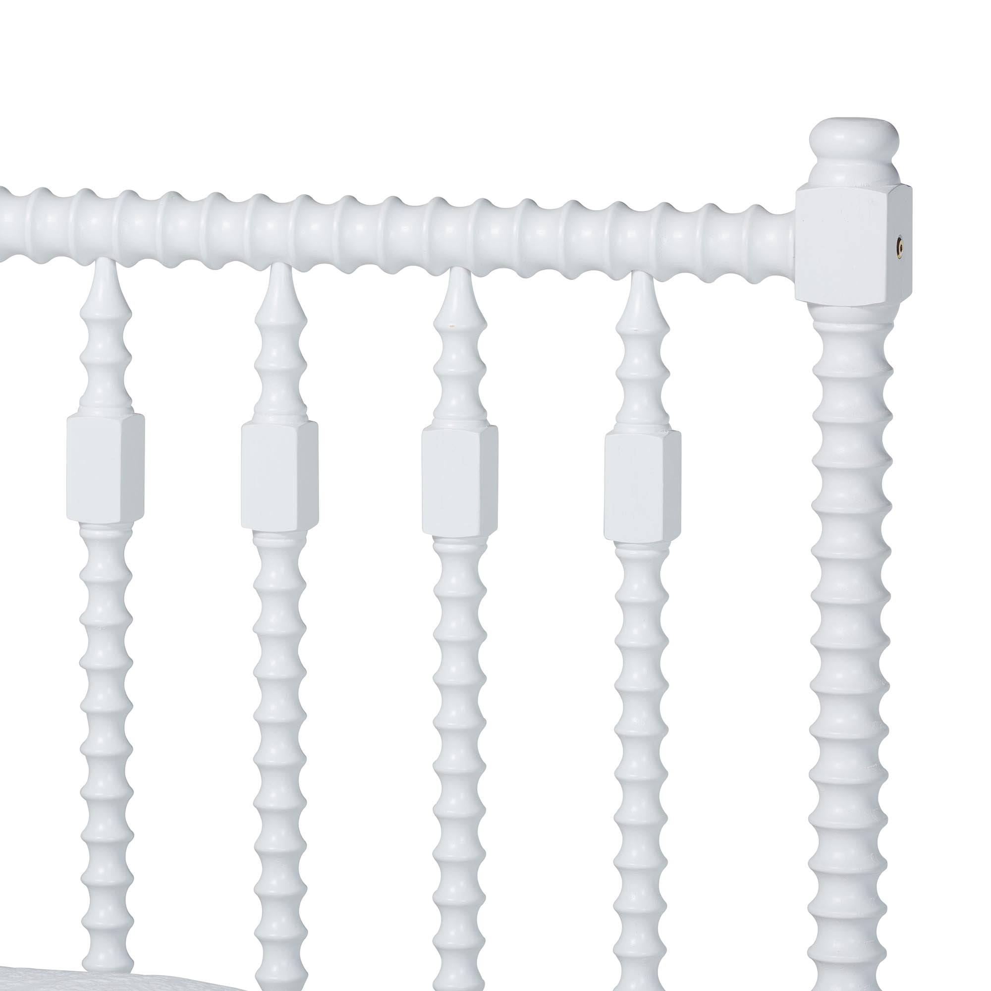 Baxton Studio Callison Farmhouse Platform Bed, Twin, White