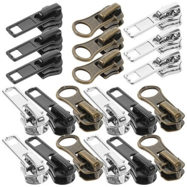 57Pcs Zipper Slider Replacements Multi-Purpose DIY Zipper Heads DIY Zipper Pulls Zipper Supplies