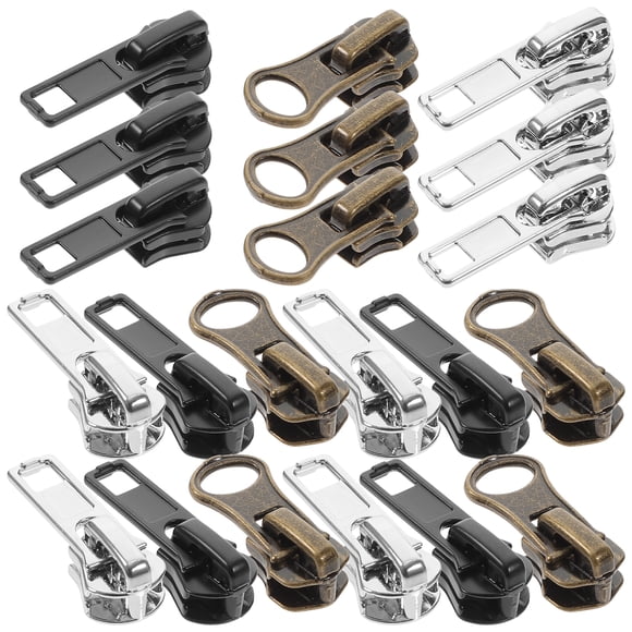 57Pcs Zipper Slider Replacements Multi-Purpose DIY Zipper Heads DIY Zipper Pulls Zipper Supplies
