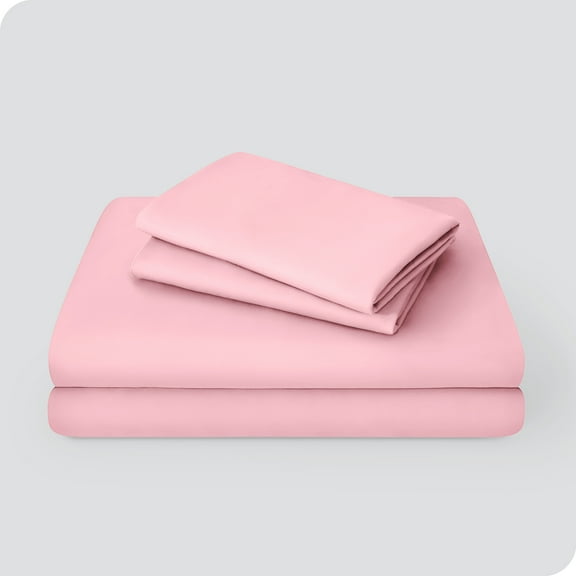 Juego de Sábanas de Microfibra Ivy Union 4 Piezas Transpirable Bolsillo Profundo Tamaño Queen Rosa Claro